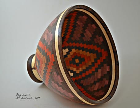 Hand turned wooden bowls